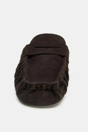 Кожаные мюли-лоферы- Заказать в России