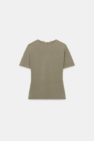 Топ с вырезом и короткими рукавами- Заказать в России