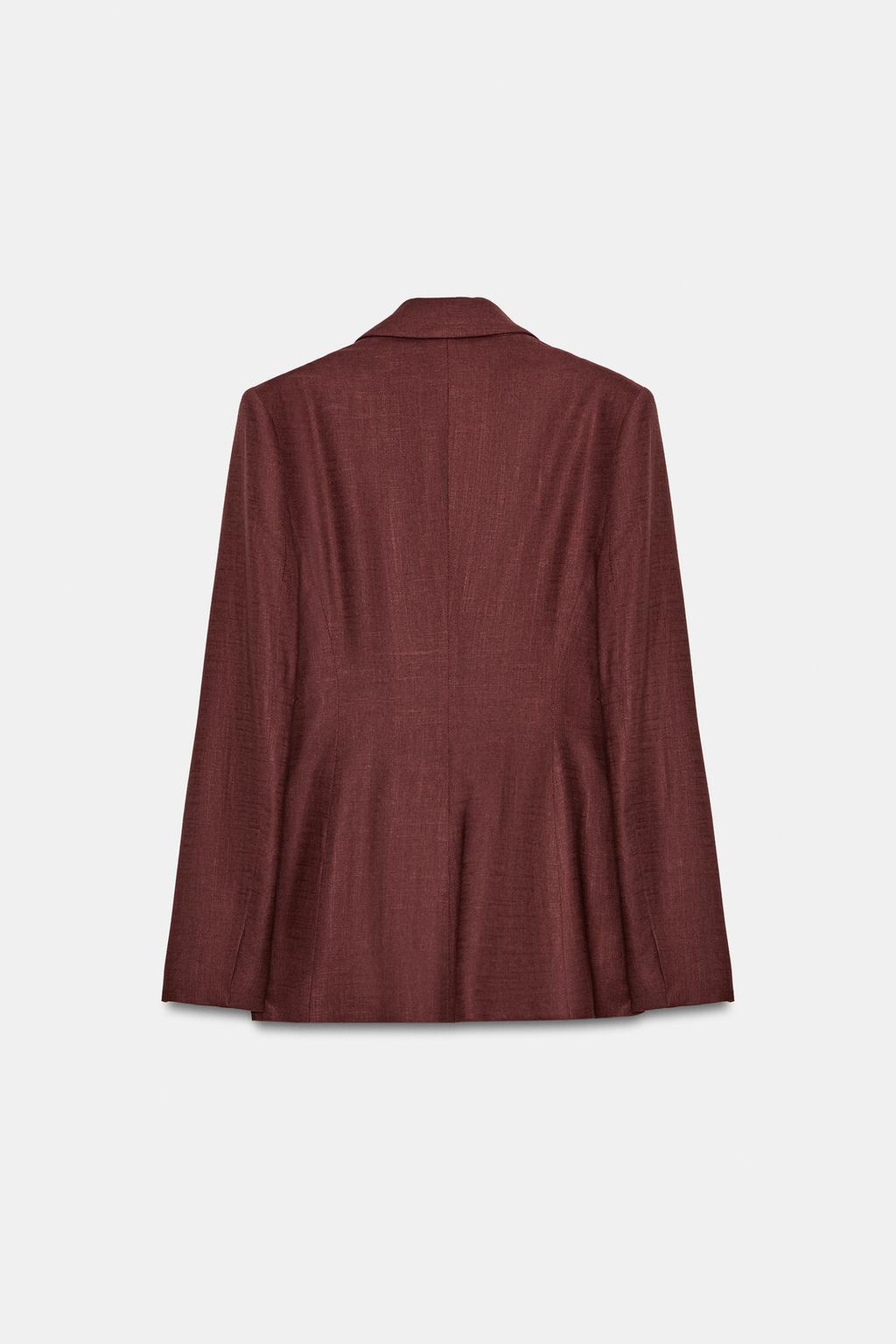 ДВУБОРТНЫЙ БЛЕЙЗЕР ИЗ СМЕСОВОГО ЛЬНА С ЗАВЯЗКАМИ