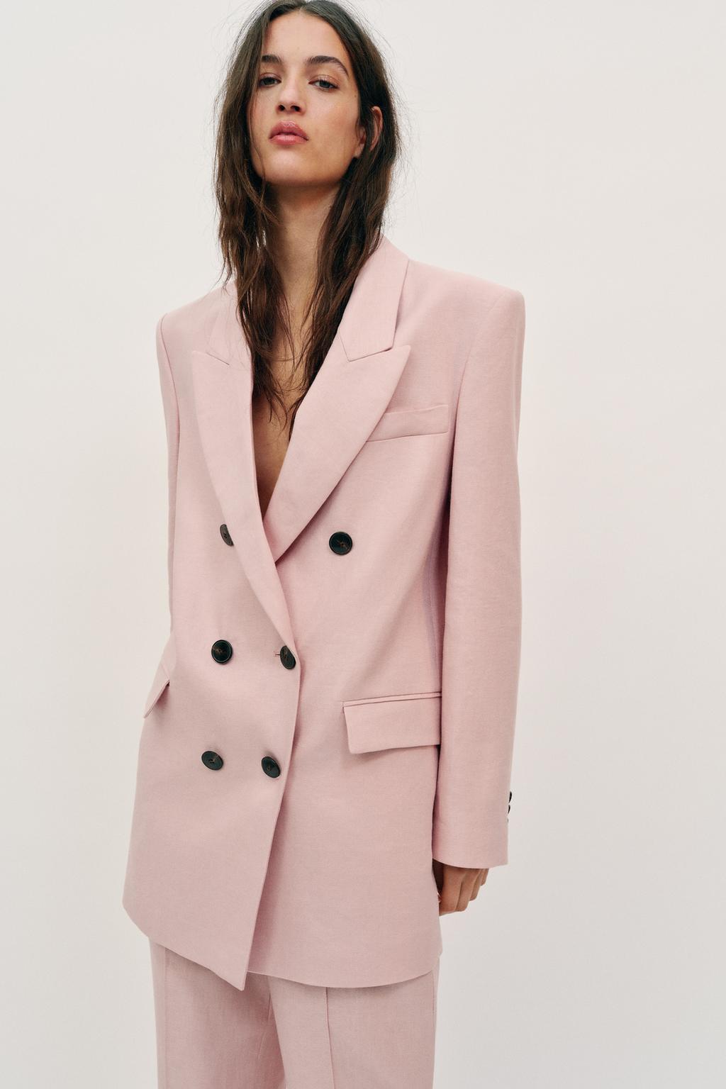 ДВУБОРТНЫЙ БЛЕЙЗЕР ИЗ 100% ЛЬНА