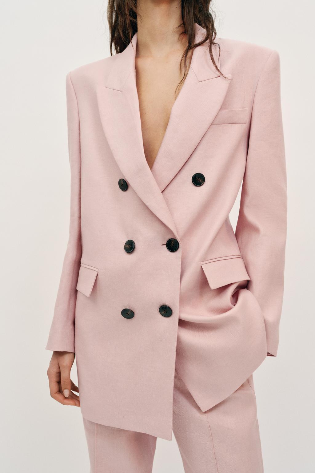 ДВУБОРТНЫЙ БЛЕЙЗЕР ИЗ 100% ЛЬНА