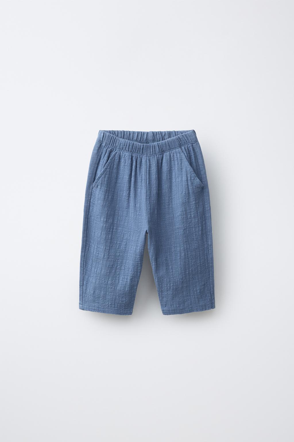 БРЮКИ КОМБИНИРОВАННОЙ ТЕКСТУРЫ