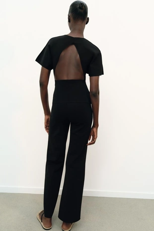 Широкие эластичные брюки- Заказать в России