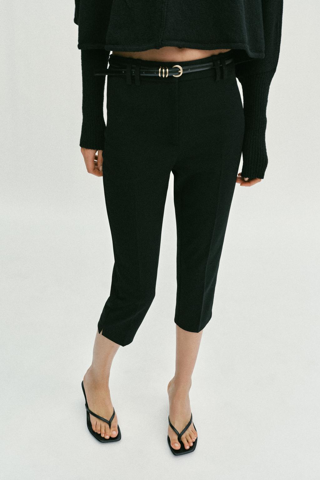 БРЮКИ КАПРИ С РЕМНЕМ