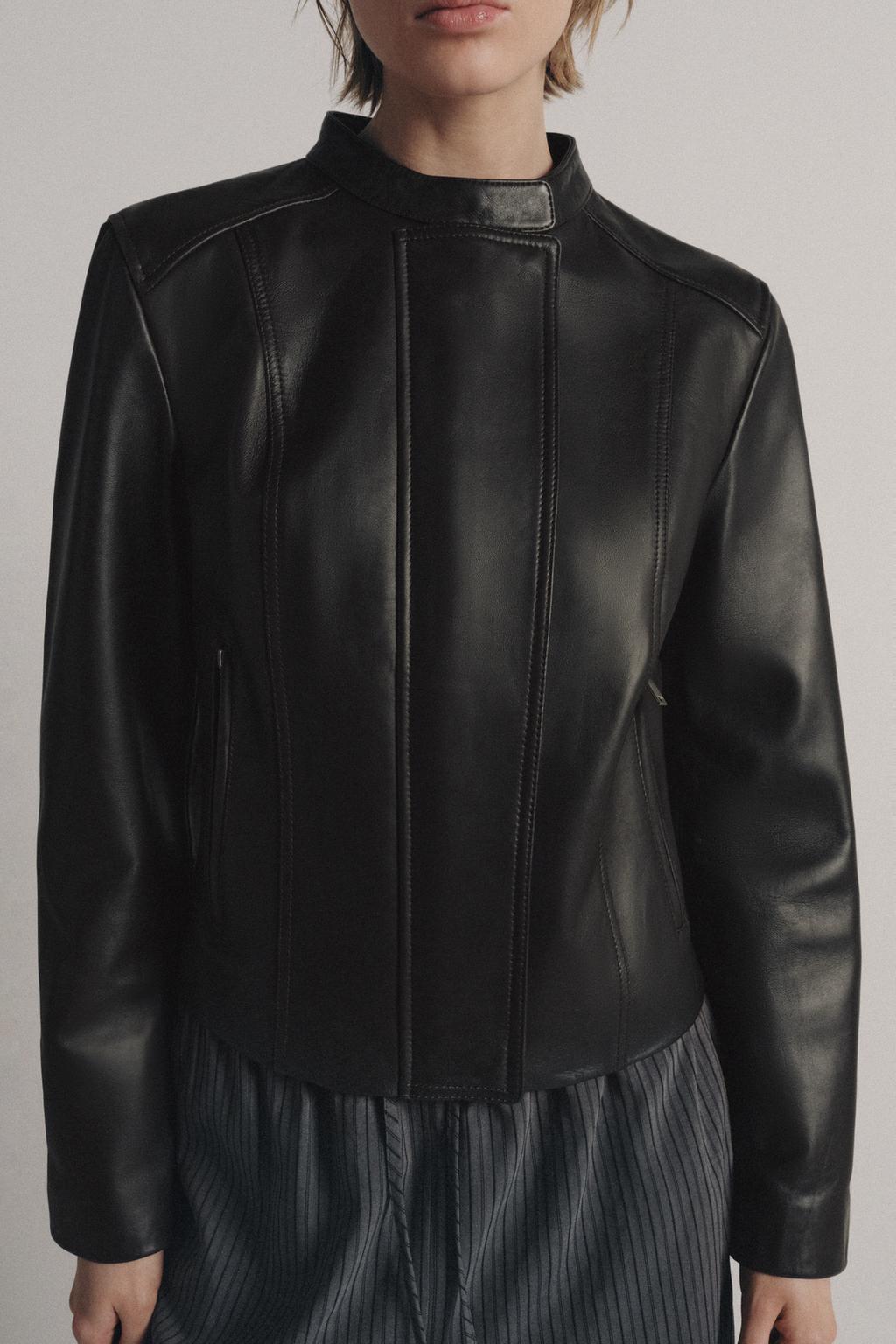 Куртка из коллекции zw limited edition из 100% кожи