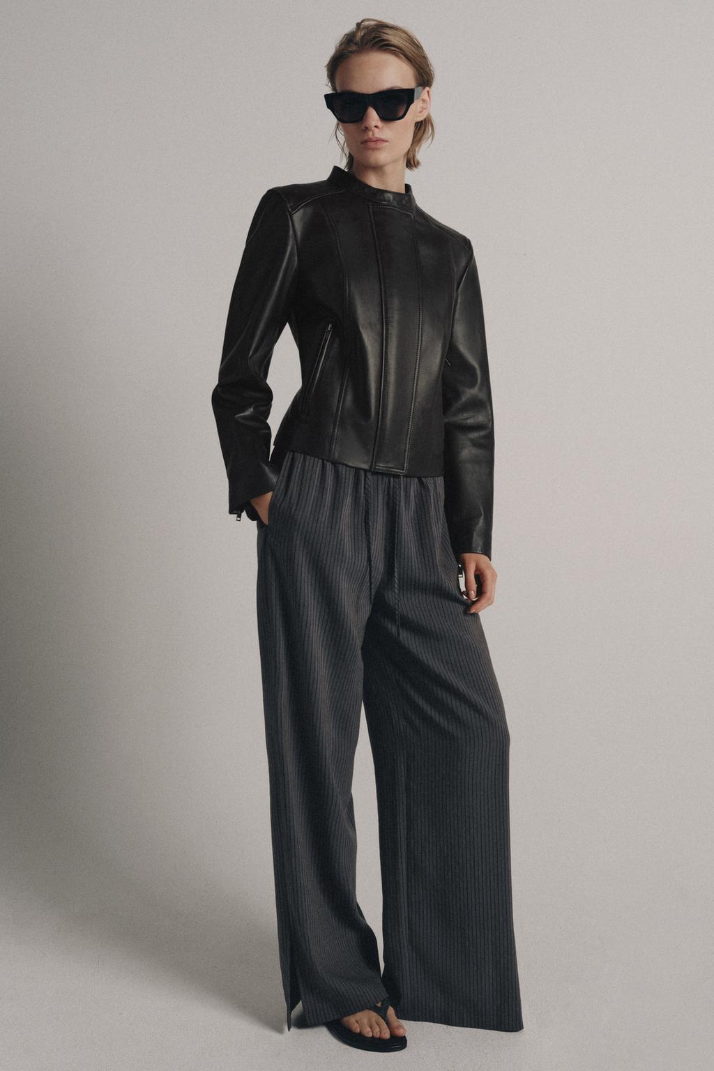 Куртка из коллекции zw limited edition из 100% кожи