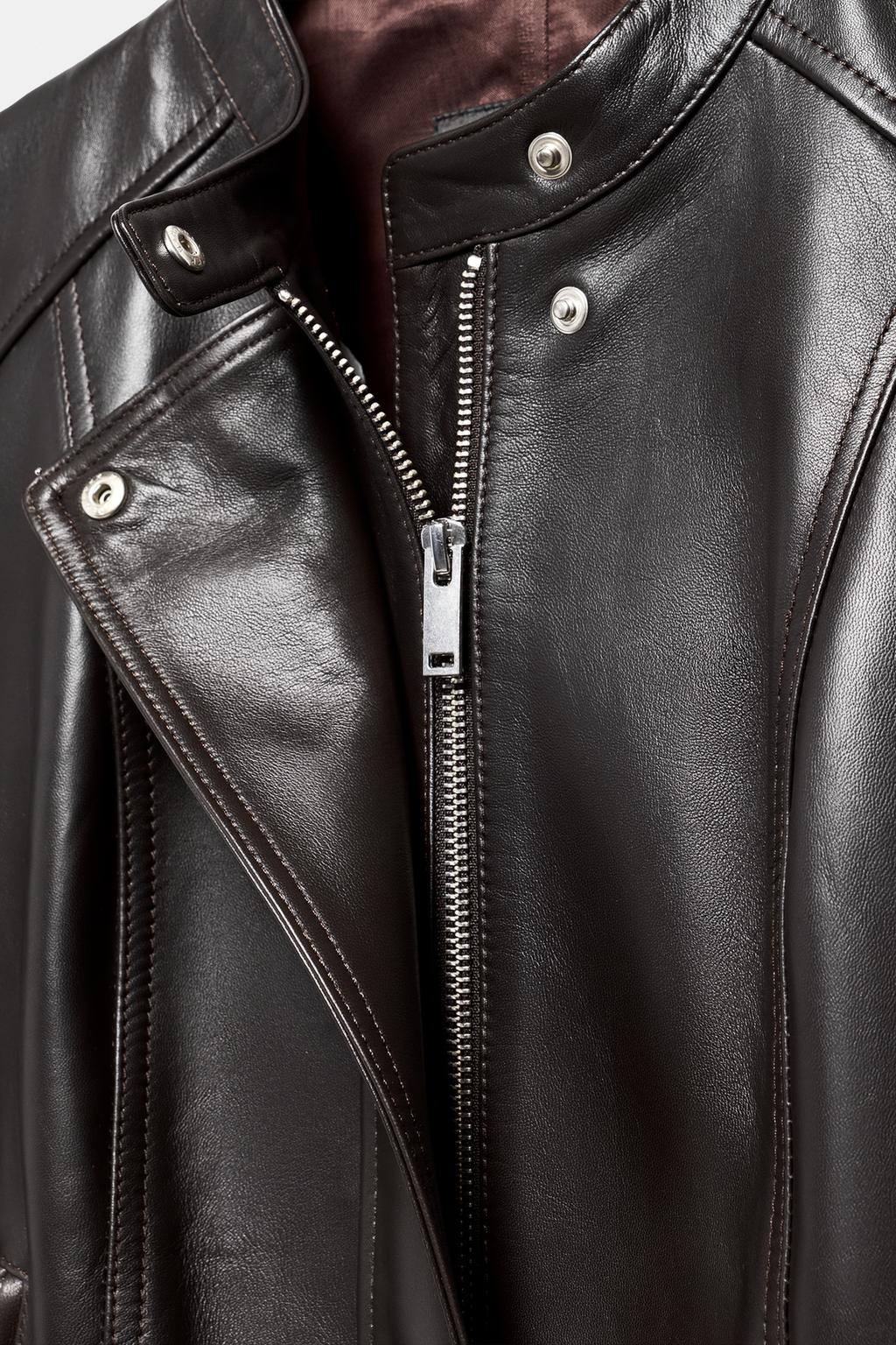 Куртка из коллекции zw limited edition из 100% кожи