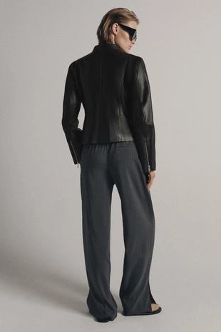 Куртка из коллекции zw limited edition из 100% кожи- Заказать в России