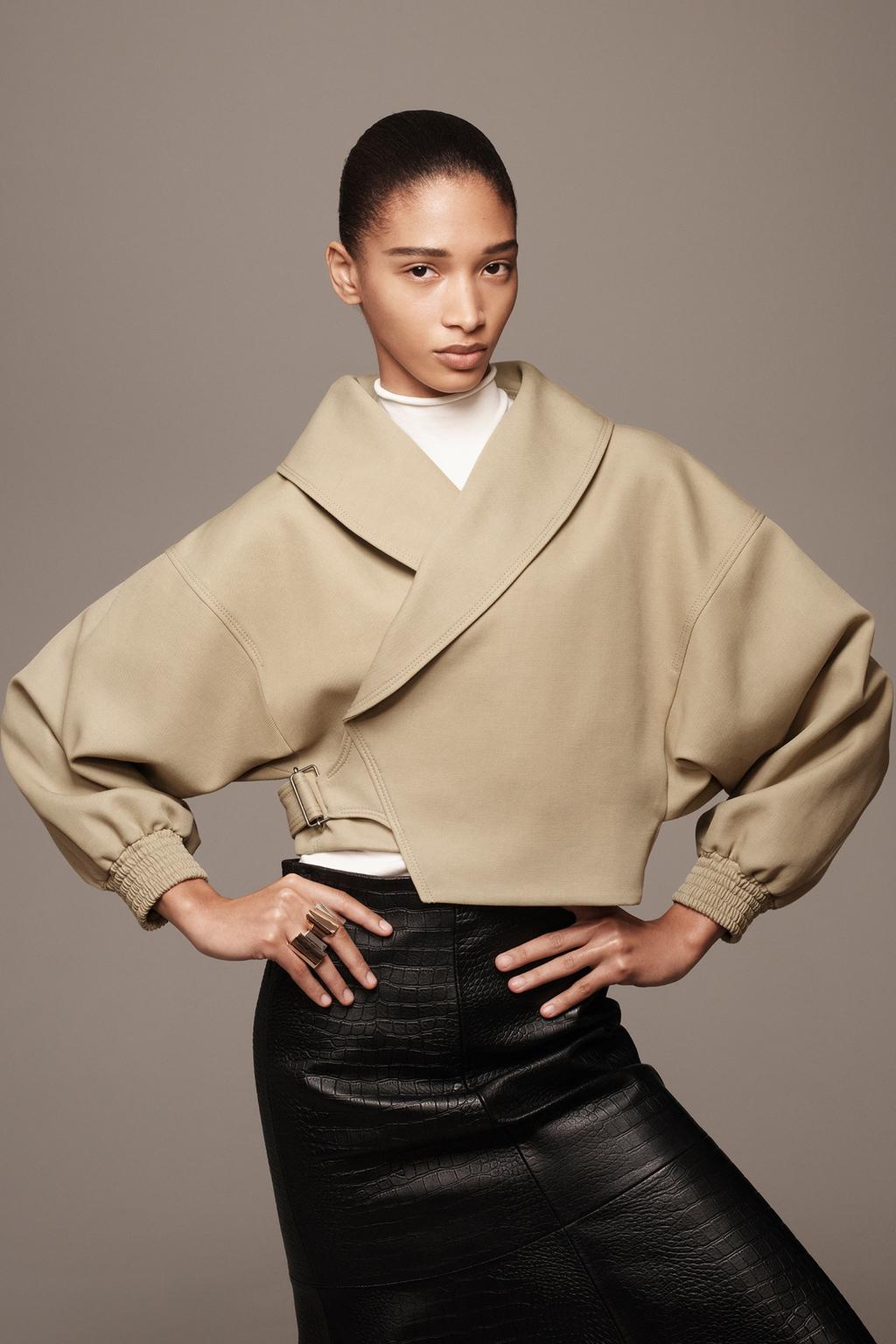 УКОРОЧЕННАЯ КУРТКА — ZARA WOMAN