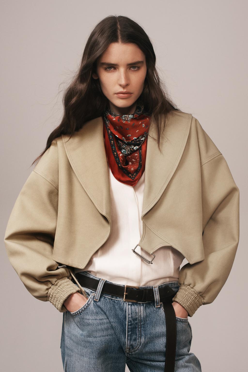 УКОРОЧЕННАЯ КУРТКА — ZARA WOMAN