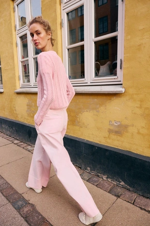 Вязаный кардиган с узором Pointelle- Заказать в России