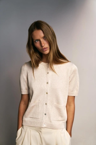 Кардиган с короткими рукавами- Заказать в России