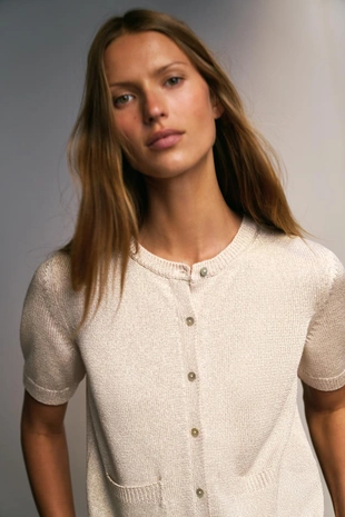 Кардиган с короткими рукавами- Заказать в России