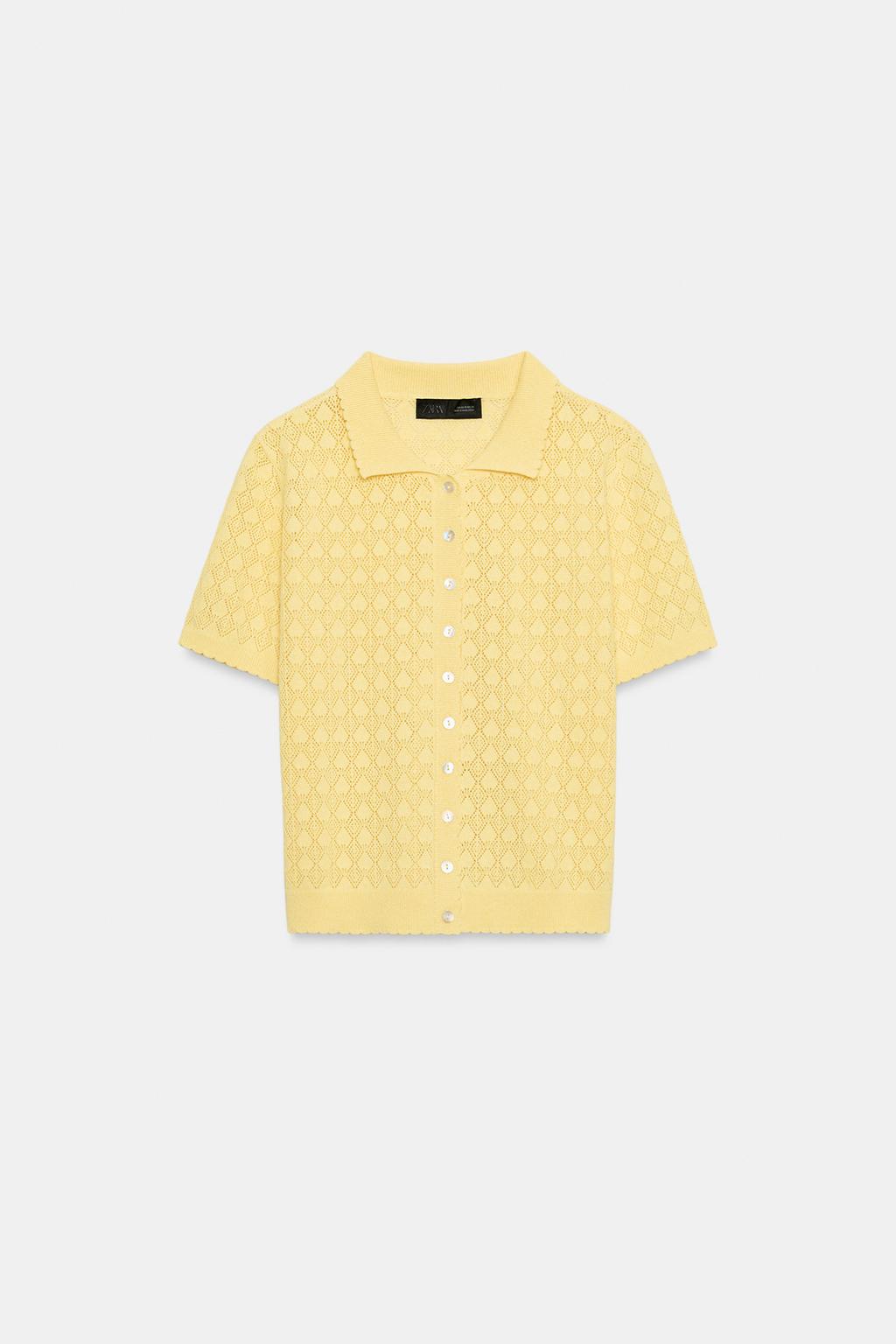 КАРДИГАН ПОЛО С КОРОТКИМ РУКАВОМ