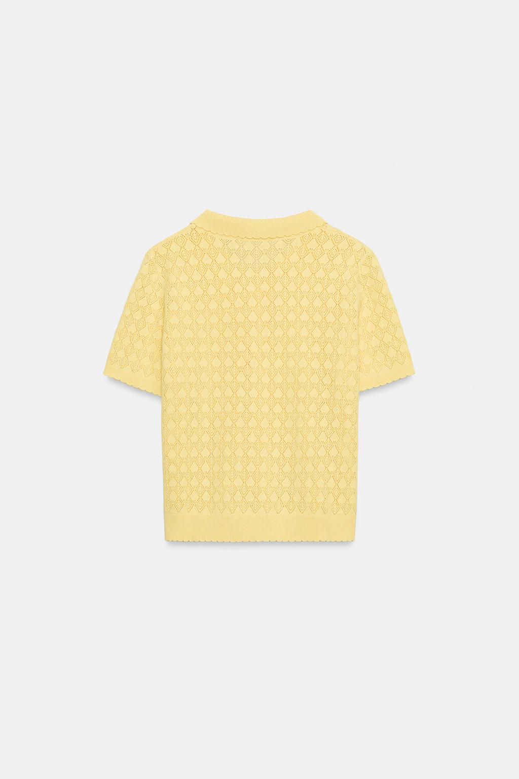 КАРДИГАН ПОЛО С КОРОТКИМ РУКАВОМ