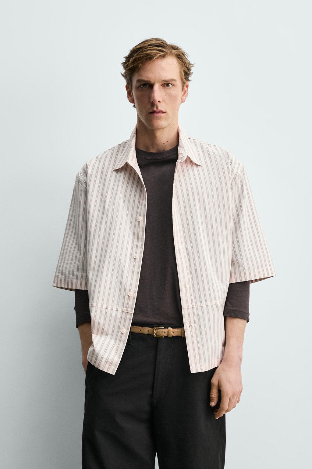 РУБАШКА СВОБОДНОГО КРОЯ В ПОЛОСКУ