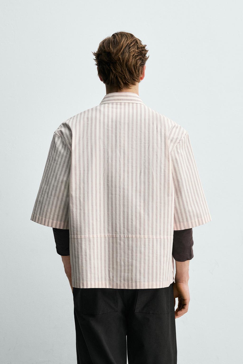 РУБАШКА СВОБОДНОГО КРОЯ В ПОЛОСКУ