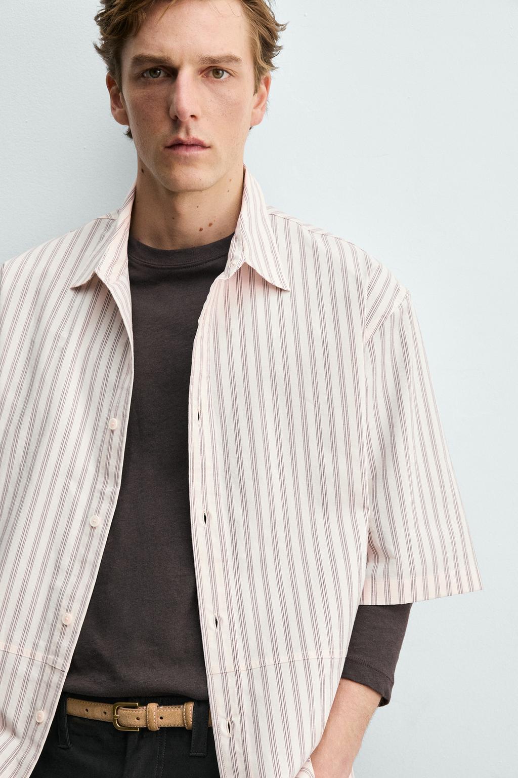 РУБАШКА СВОБОДНОГО КРОЯ В ПОЛОСКУ