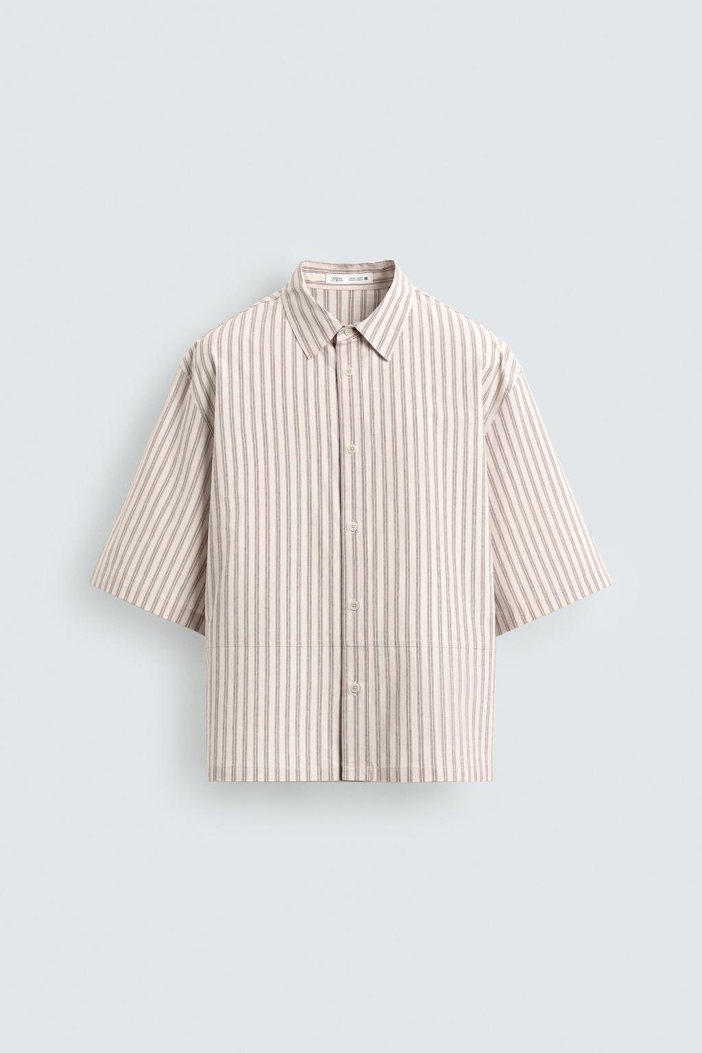 РУБАШКА СВОБОДНОГО КРОЯ В ПОЛОСКУ