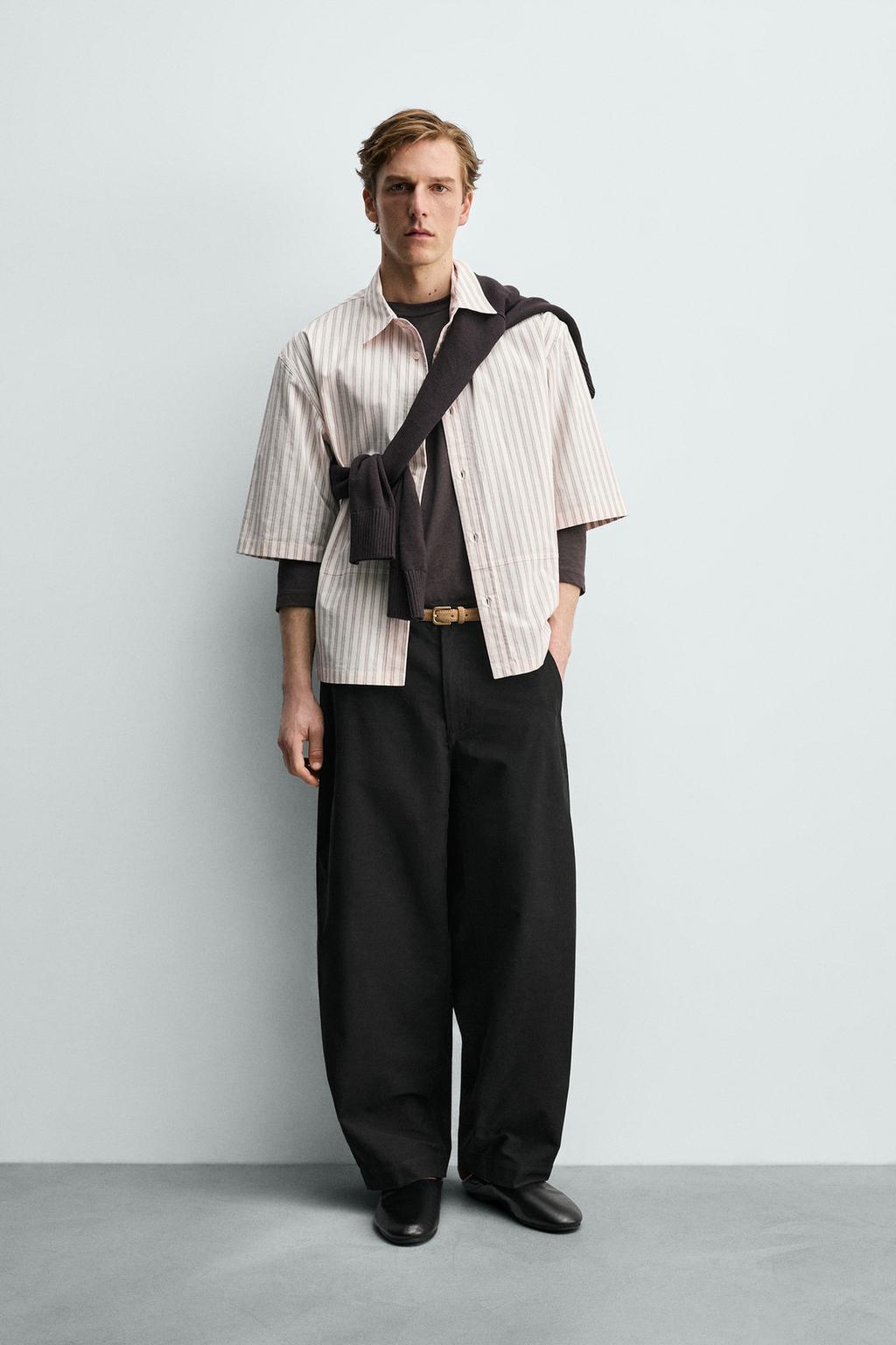 РУБАШКА СВОБОДНОГО КРОЯ В ПОЛОСКУ