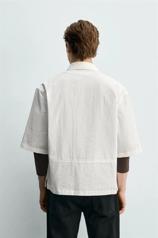 Рубашка Relaxed Fit из хлопка- Заказать в России