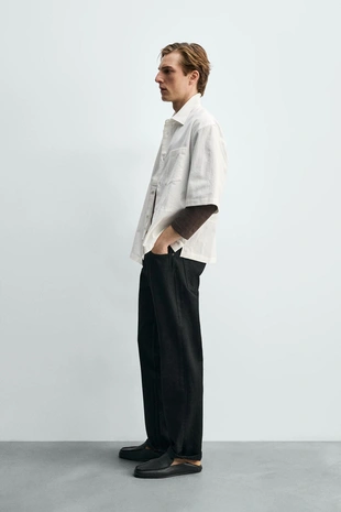 Рубашка Relaxed Fit из хлопка- Заказать в России