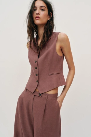 Длинные бермуды из льна- Заказать в России