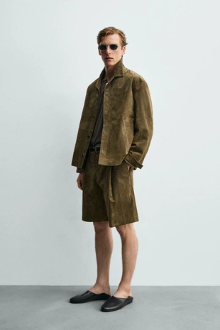 Шорты  из замши- Заказать в России