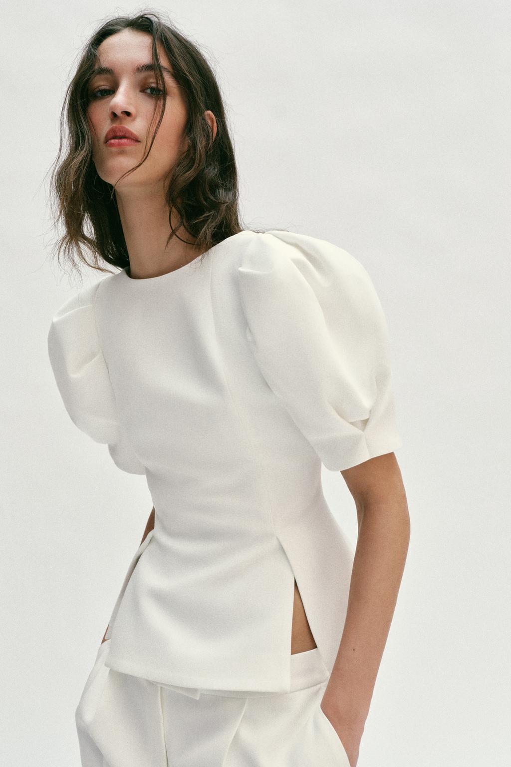 ТОП С ОБЪЕМНЫМИ РУКАВАМИ