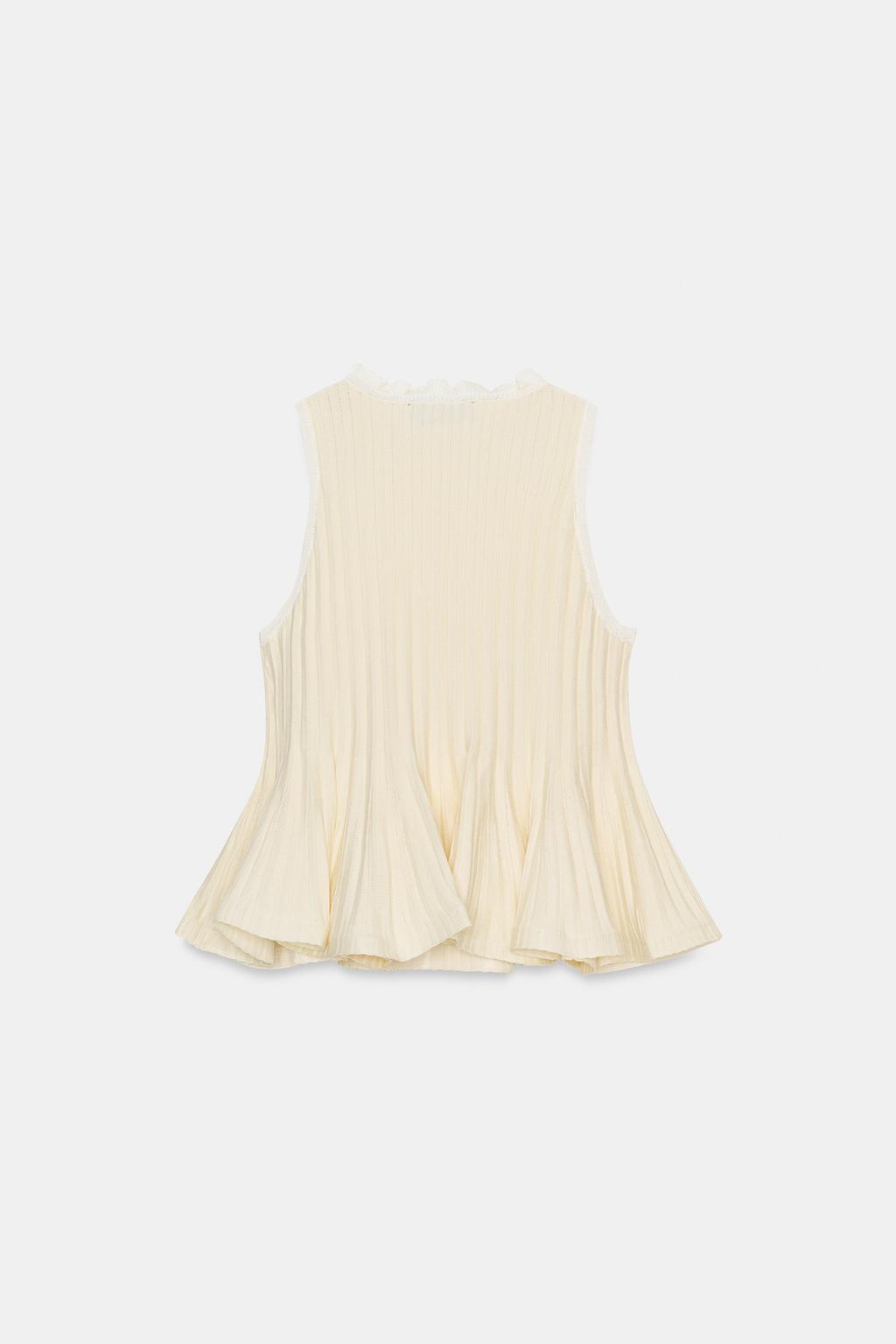 ТРИКОТАЖНЫЙ ТОП С БАСКОЙ