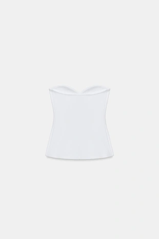 Топ бандо с вырезом сердечком- Заказать в России