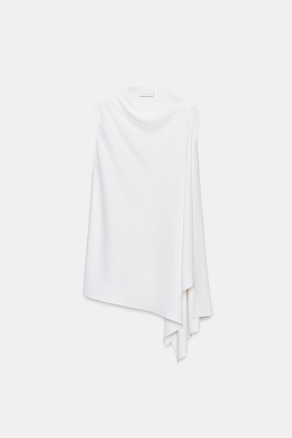 ТОП-НАКИДКА АСИММЕТРИЧНОГО КРОЯ — ZW COLLECTION