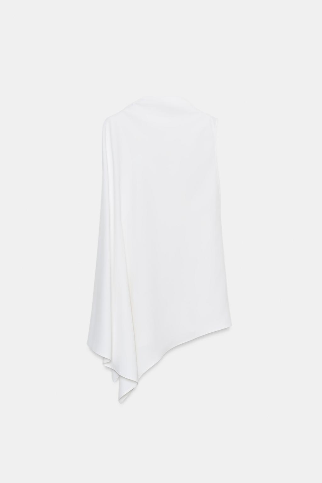 ТОП-НАКИДКА АСИММЕТРИЧНОГО КРОЯ — ZW COLLECTION