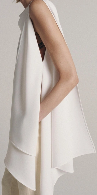 Топ-накидка асимметричного кроя — Zw Collection- Заказать в России