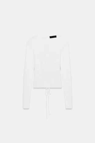 Топ с бусинами на спине- Заказать в России