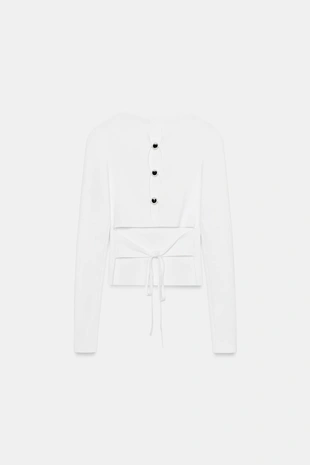 Топ с бусинами на спине- Заказать в России