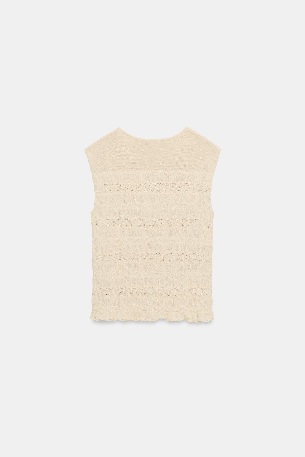 ТРИКОТАЖНЫЙ ТОП «СОТЫ»