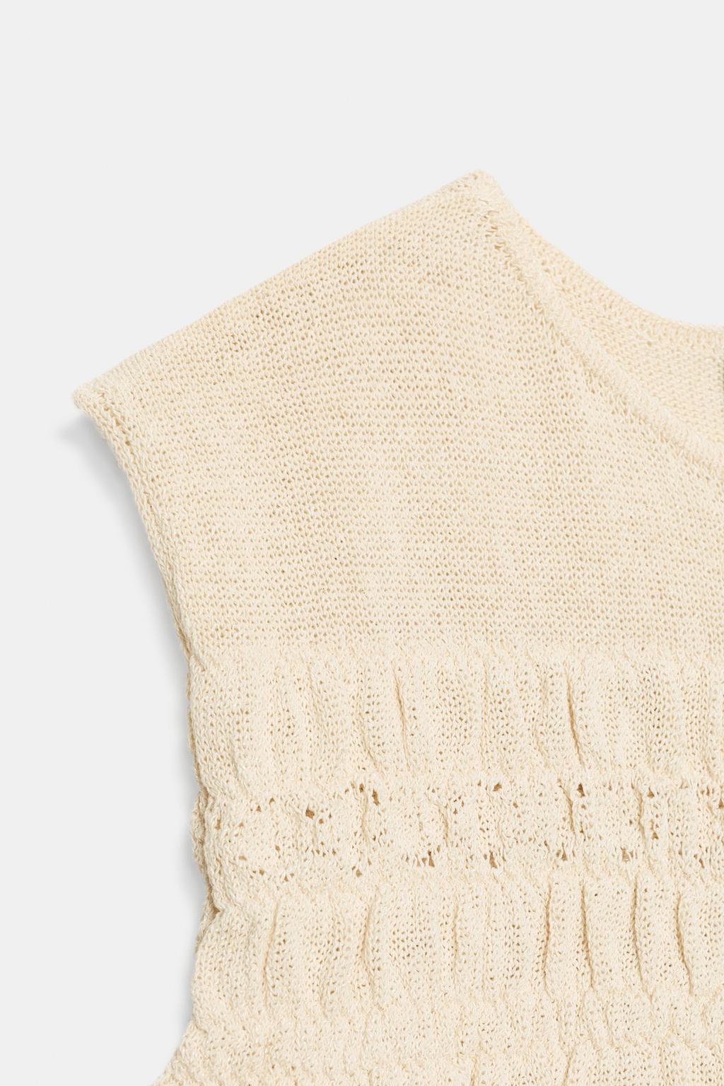 ТРИКОТАЖНЫЙ ТОП «СОТЫ»