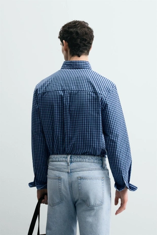 Рубашка Regular Fit из хлопка- Заказать в России