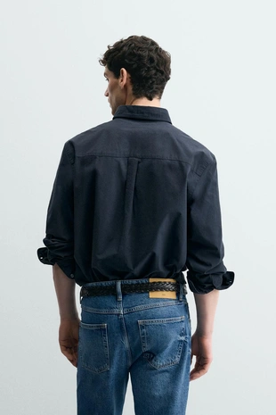 Рубашка Regular Fit из хлопка