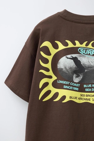 Футболка с рельефным принтом Surf Vibes- Заказать в России