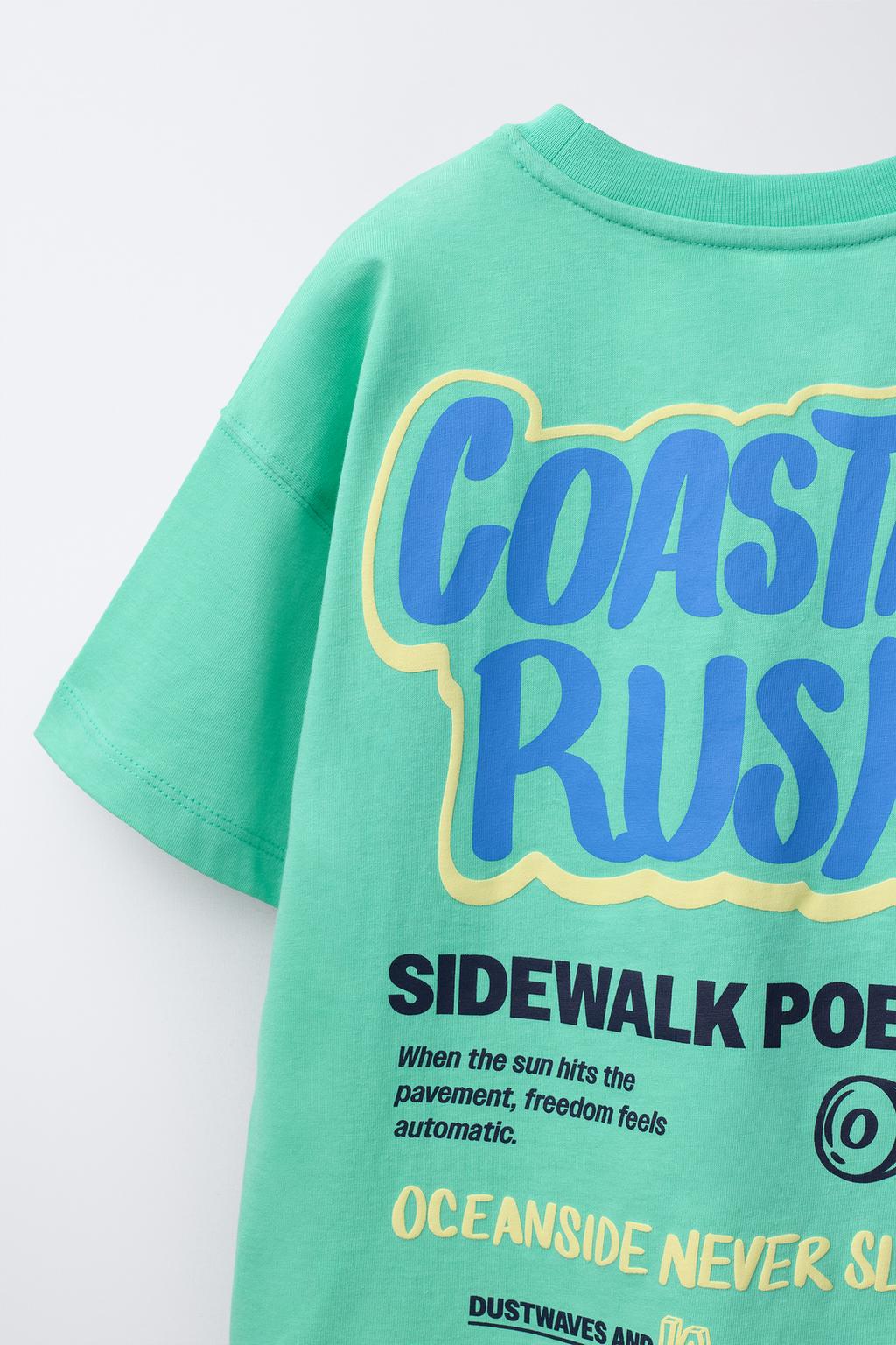 ФУТБОЛКА С РЕЛЬЕФНЫМ ПРИНТОМ