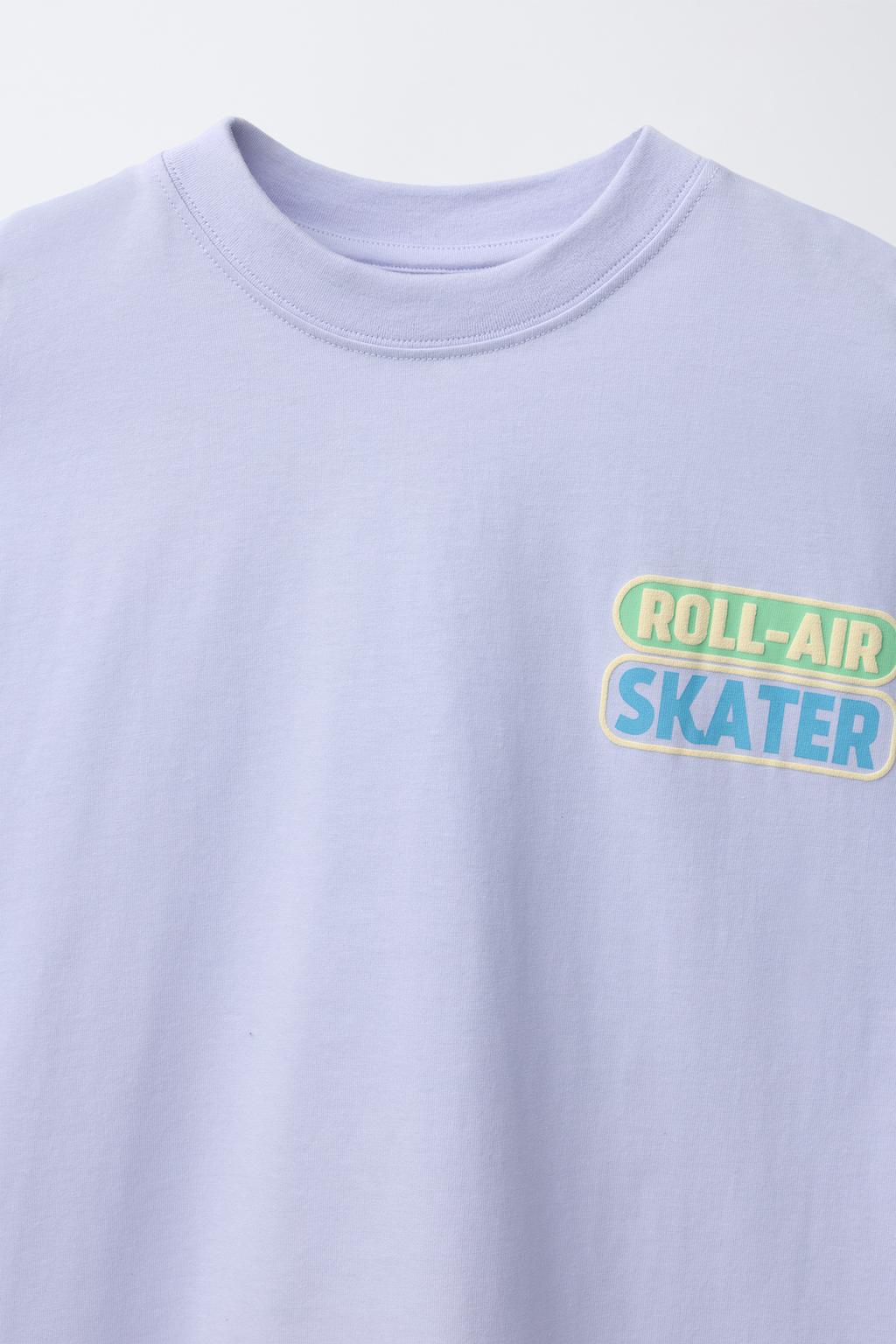 ФУТБОЛКА С РЕЛЬЕФНЫМ ПРИНТОМ SKATE