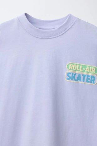 Футболка с рельефным принтом Skate- Заказать в России