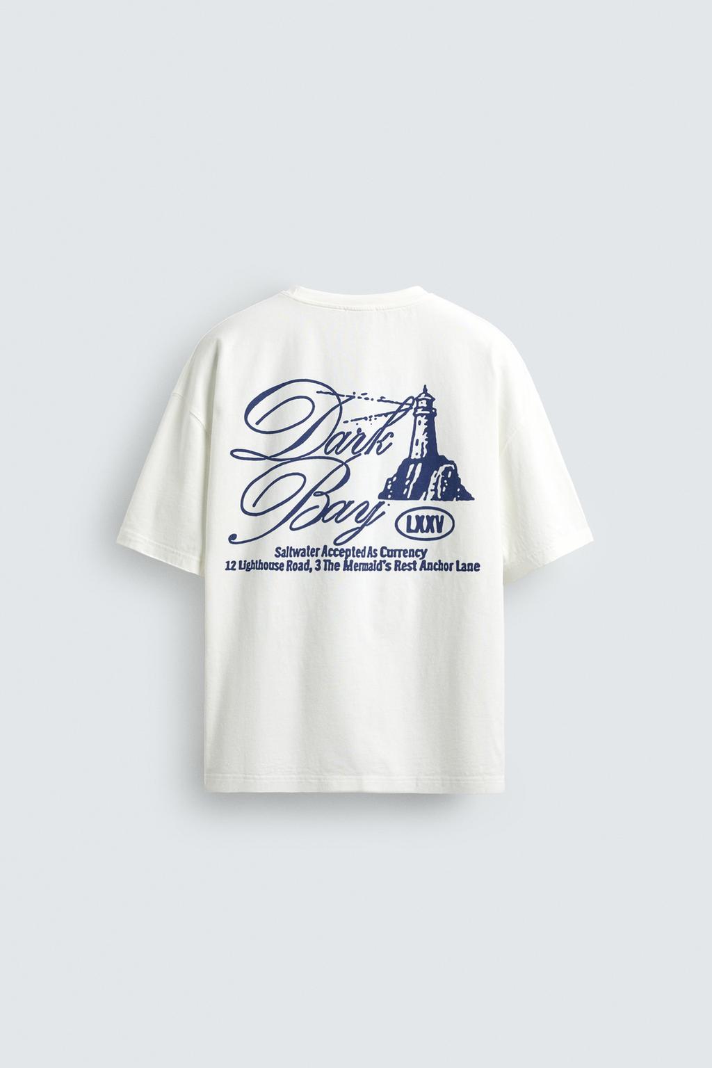 ФУТБОЛКА С КОНТРАСТНЫМ ПРИНТОМ