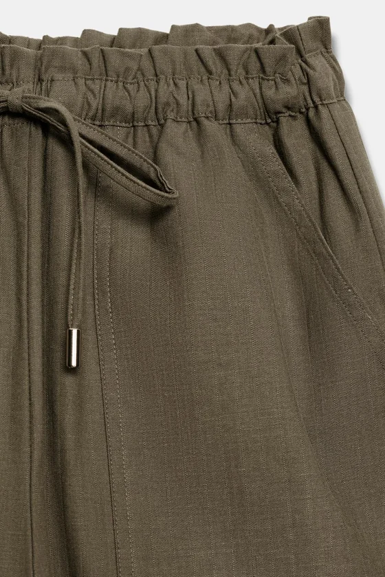 БРЮКИ TAPERED С ЭЛАСТИЧНЫМ ПОЯСОМ