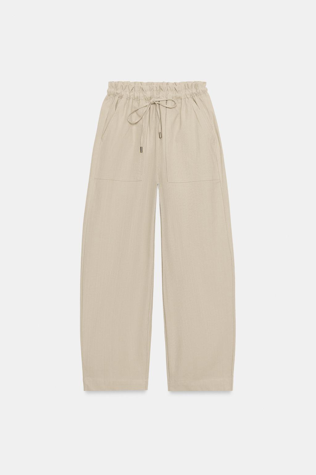 БРЮКИ TAPERED С ЭЛАСТИЧНЫМ ПОЯСОМ