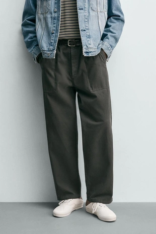 Брюки  с хлястиками- Заказать в России