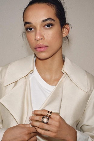 Набор из трех колец с камнем- Заказать в России