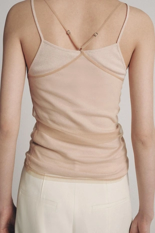 Топ халтер из двойного тюля- Заказать в России